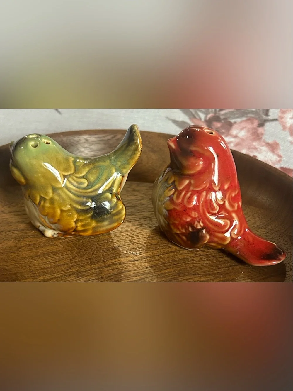 🐕3/20 Ceramic Bird Salt and Pepper Shakers
